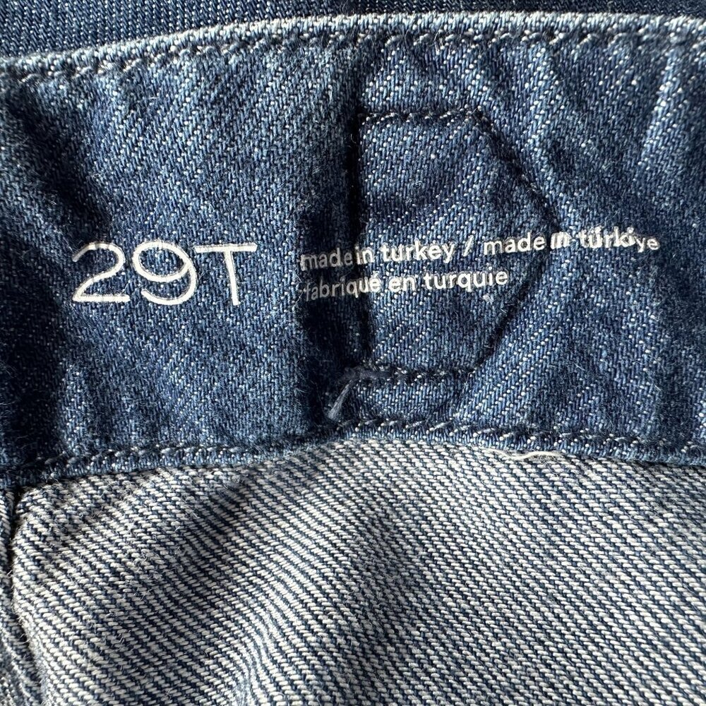 Anthropologie Pilcro Womens 29 Tall Jeans Mid Rise Pleated Trouser Jeans Crop - Picture 8 of 10